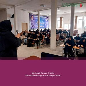 آموزش غربالگری به دانشجویان دانشگاه حکمت رضوی در هفته جهانی پیشگیری از سرطان