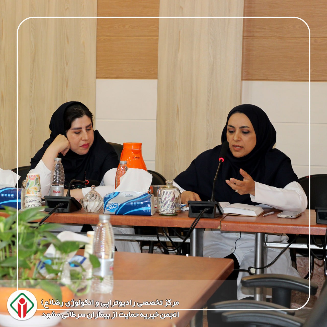دومین جلسه مشترک آموزشی پرستاران مرکز درمانی رضا(ع) با گروه شیمی درمانی بیمارستان ناظران